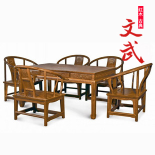 中式古典之美 紅木雞翅木茶桌六件套的魅力與價(jià)值